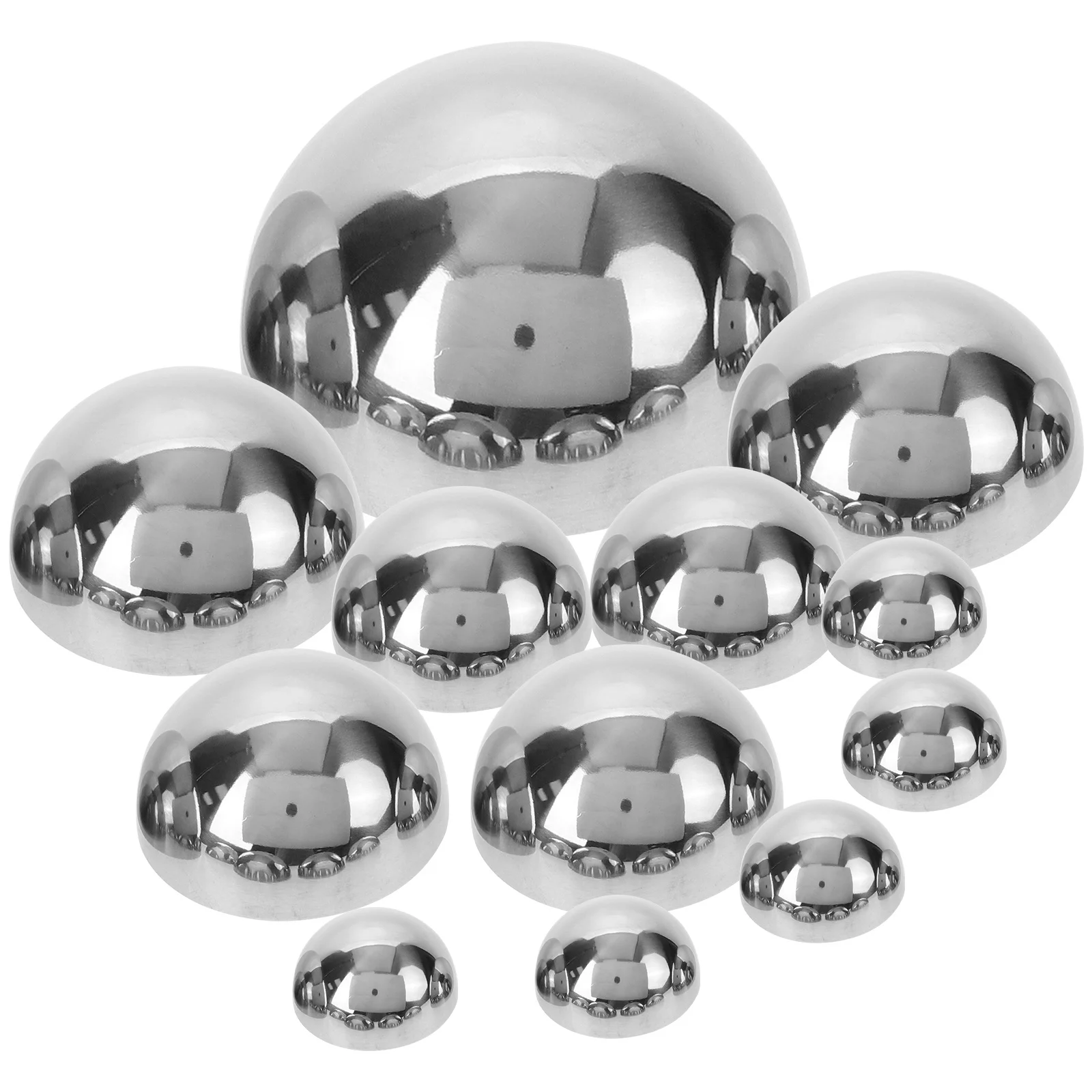 

12Pcs Reflective Stainless Steel Gazing Balls Garden Mirror Globes Outdoor Decor Art Gazing Balls Garden Mirror Globe