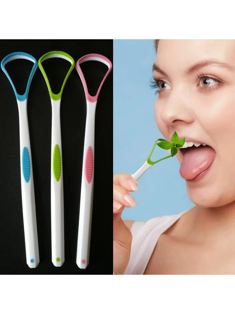 Grattoir à langue Portable en plastique, brosse de nettoyage de langue buccale, outil d'hygiène, râpe à langue tounge, élimine la mauvaise haleine
