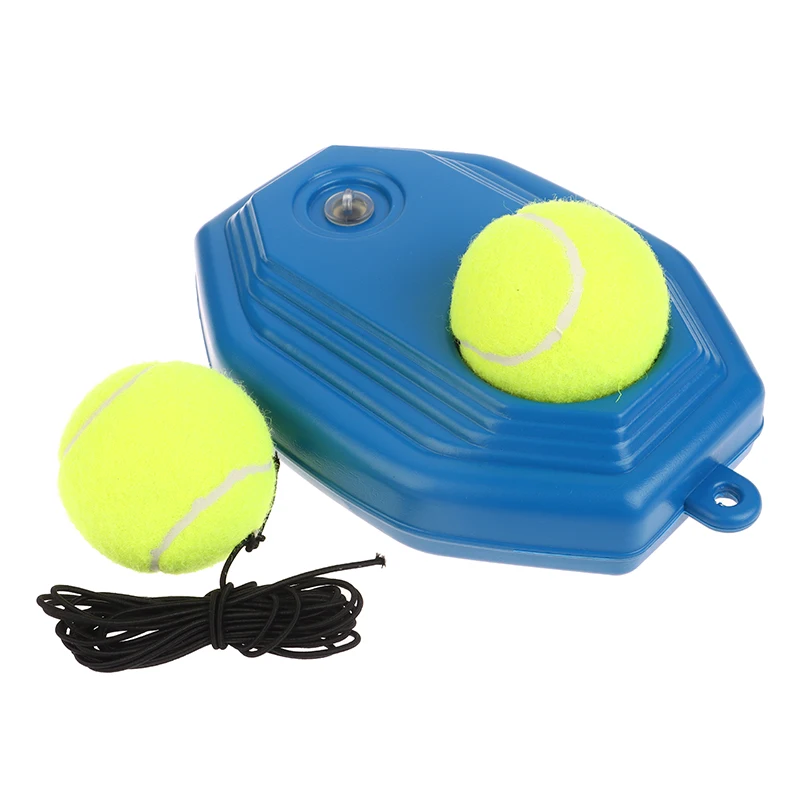 Heavy Duty Tennis Training Aids Base With Elastic Rope Ball Practice Self-Duty Rebound Tennis Trainer Partner Sparring Device