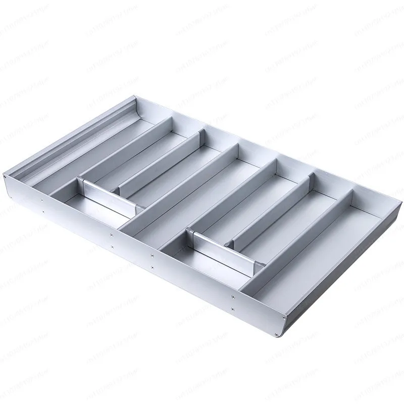Silver built-in - cabinet pull basket matching storage rack, built-in partition kitchen basket