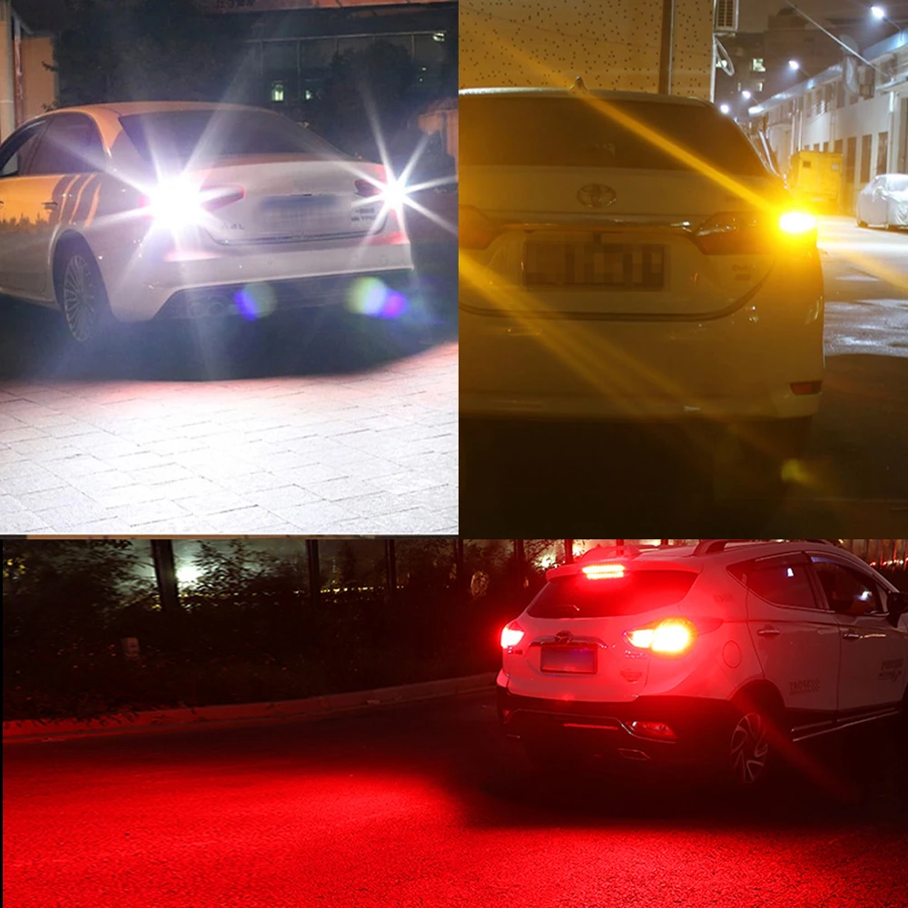 BMTxms W16W T15 LED T16 Bulb Canbus Backup Reverse Led 921 912 LED Bulbs Car Light Brake Stop Lamp Xenon White For MAZDA Hyundai