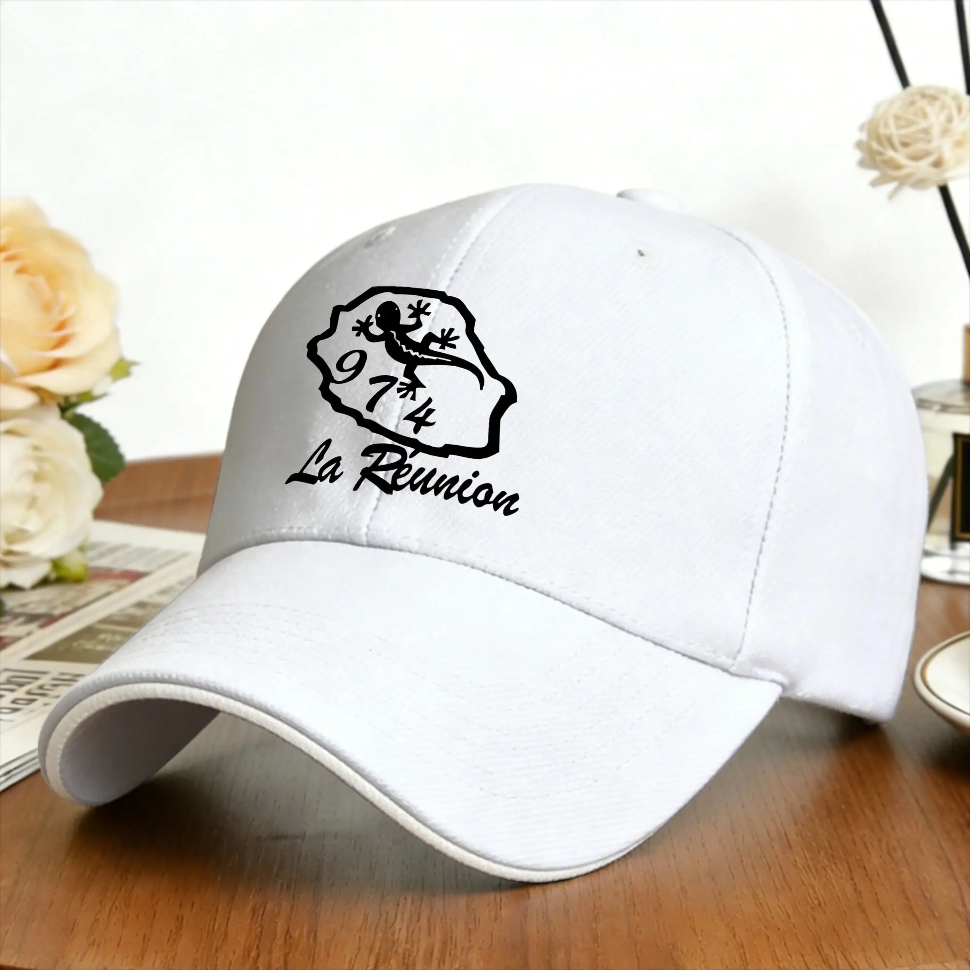 Kreol 974 Reunion Island Baseball Cap  Men Custom DIY Trucker Hat Summer Street Style Outdoor Sports Snapback Cap