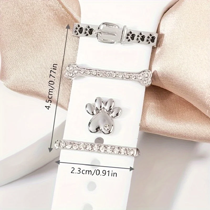 أنيق وغريب الأطوار: أبازيم حزام ساعة مزخرفة مستوحاة من الرسوم المتحركة وحلقات زينة للإكسسوارات العصرية #2