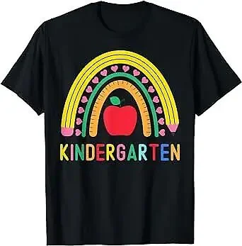 Kindergarten Rainbow Girl Boy Teacher Kids Team Kinder Squad T-Shirt