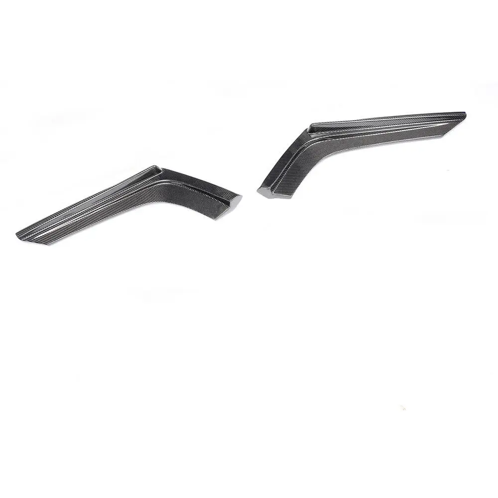 2PCS Carbon Fiber Rear Bumper Lower Spoiler Splitter Side Corner Cover For BMW F80 M3 F82 F83 M4 2015-2020