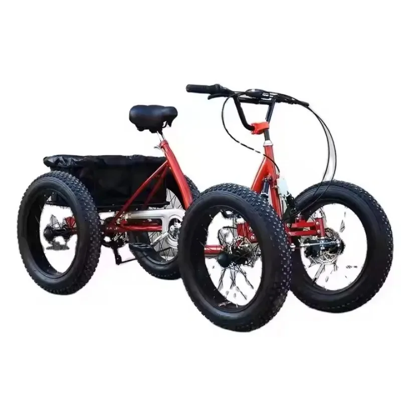 

Snow Four-wheel Freight Bicycle, Fat Tire, Off-road Pedal, Four-wheel Bicycle