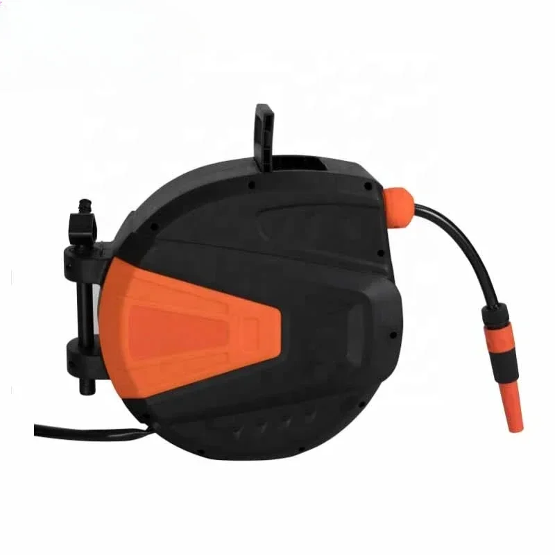 PP Housing Auto Retractable Water Hose Reel With 20 Meter