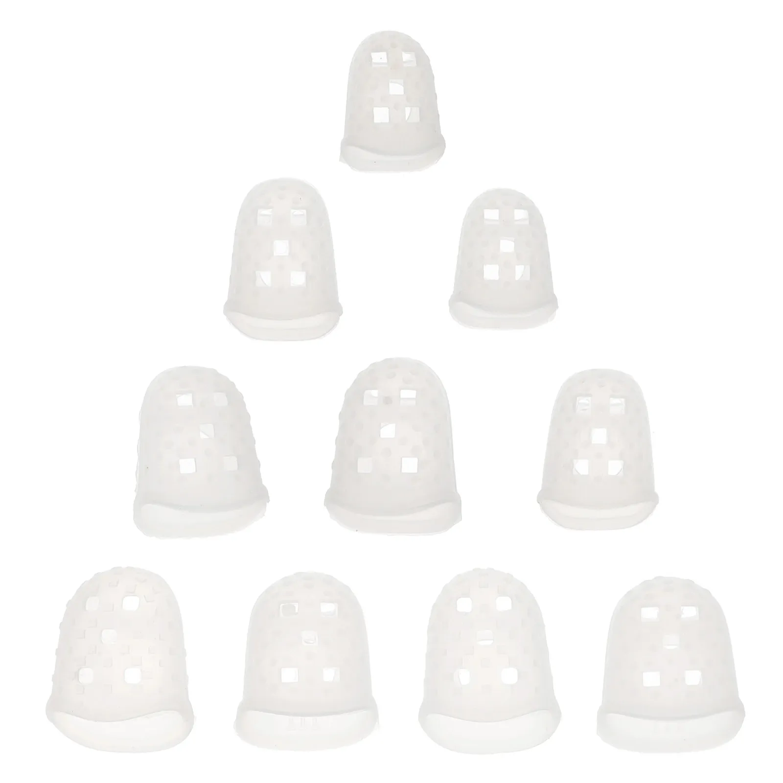 

10Pcs Anti-Slip Silicone Finger Cots Elastic Protective Finger Sleeves for Medical Crafting Painting Nail Art Work