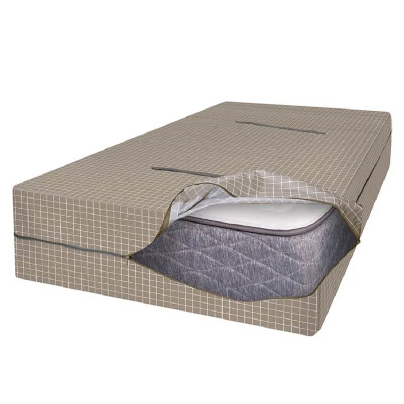 Detachable and Washable Mattress Cover, Solid Grid, Fully Enclosed, Oxford Cloth, Diaper Protective Bedspreads, Headboard