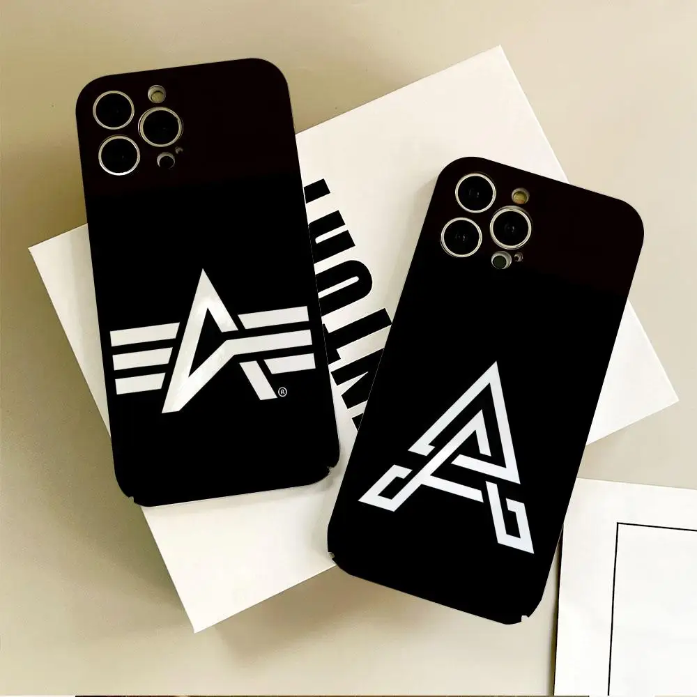 Chaqueta Alpha Industries funda de teléfono para IPhone 16 15 14 13 12 11 Plus Pro Max Mini cubierta de película dura HD brillante