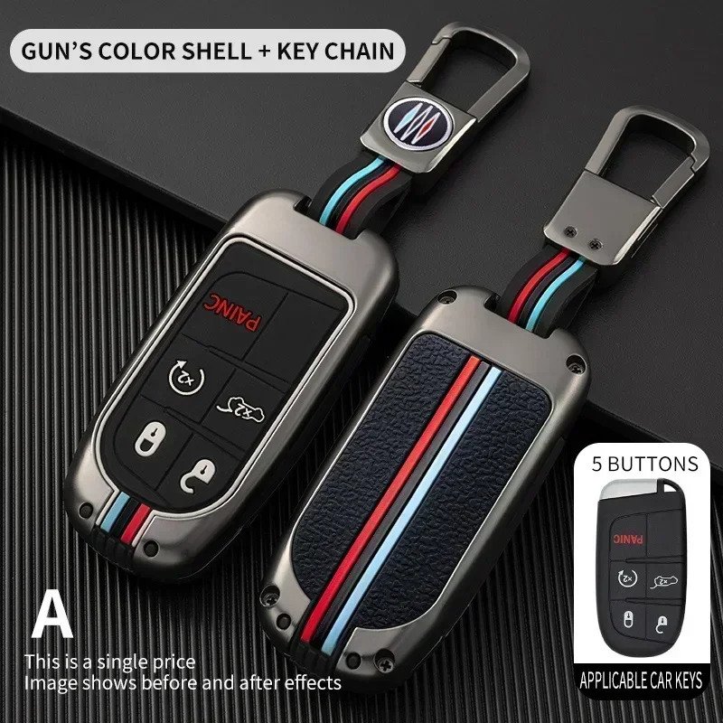 

Metal Car Key Cover Case Fob for Jeep Renegade Compass Grand Cherokee for Chrysler 300C Wrangler Dodge Car Accessaries