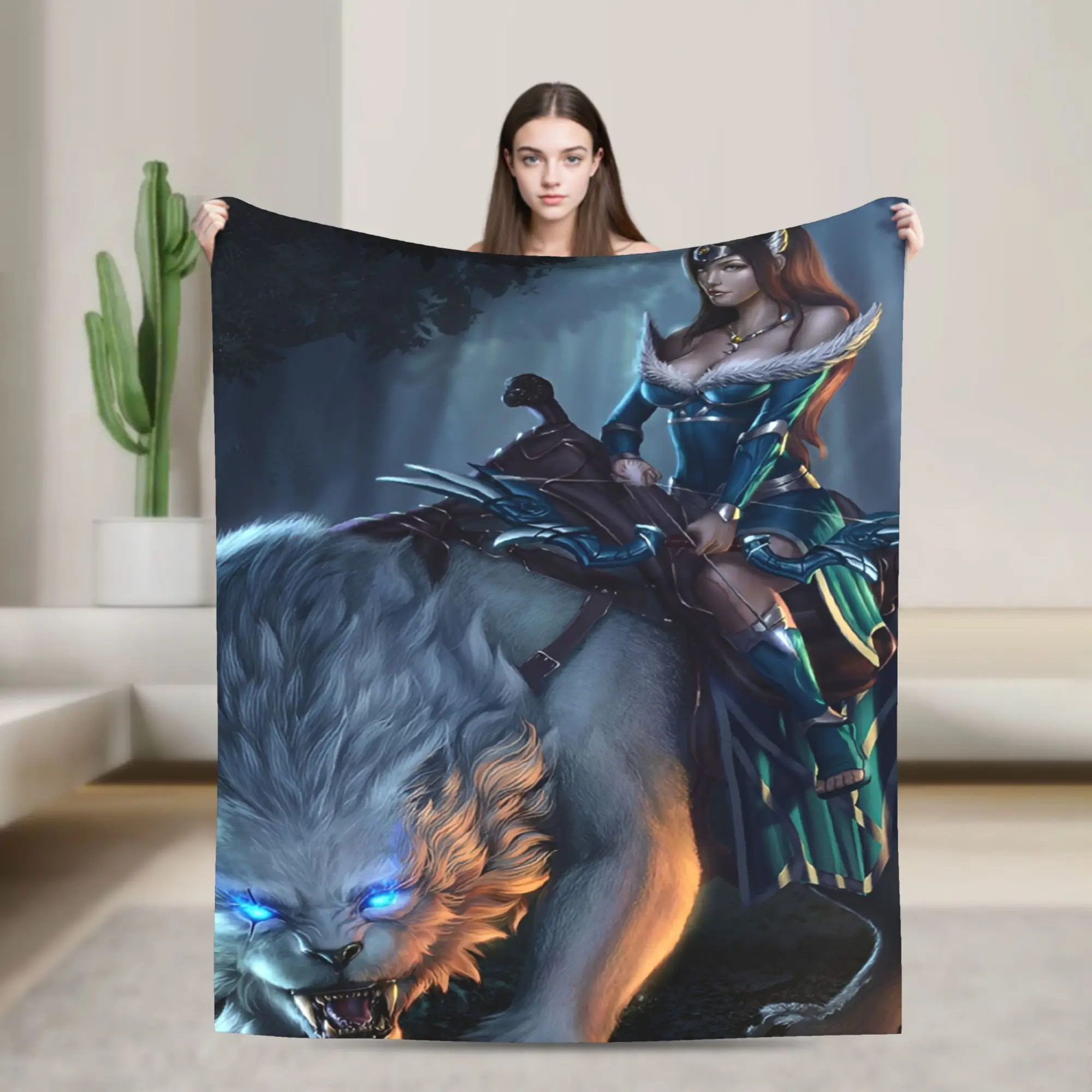 

Вязаные одеяла Dota Game, флисовые супермягкие пледы для покрывала