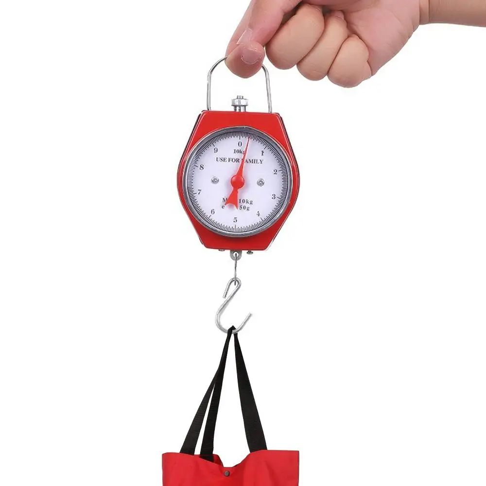 High Quality 10kg Mechanical Vintage Portable Spring Balance Hook Scale For Hanging Option Pocket Luggage Scale