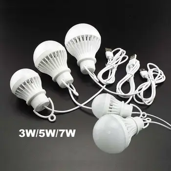 5 V USB Güç Taşınabilir Kamp Lambası Fener Mini LED Ampul Kitap Işık Okuma Çalışma Masası Açık için Süper Parlak