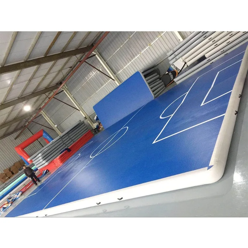 Gymnastics Mat 8x8m Inflatable Air Track Mat Drop Stitch 20cm / 30cm Thickness Options for Acrobatics Training Gym Fitness