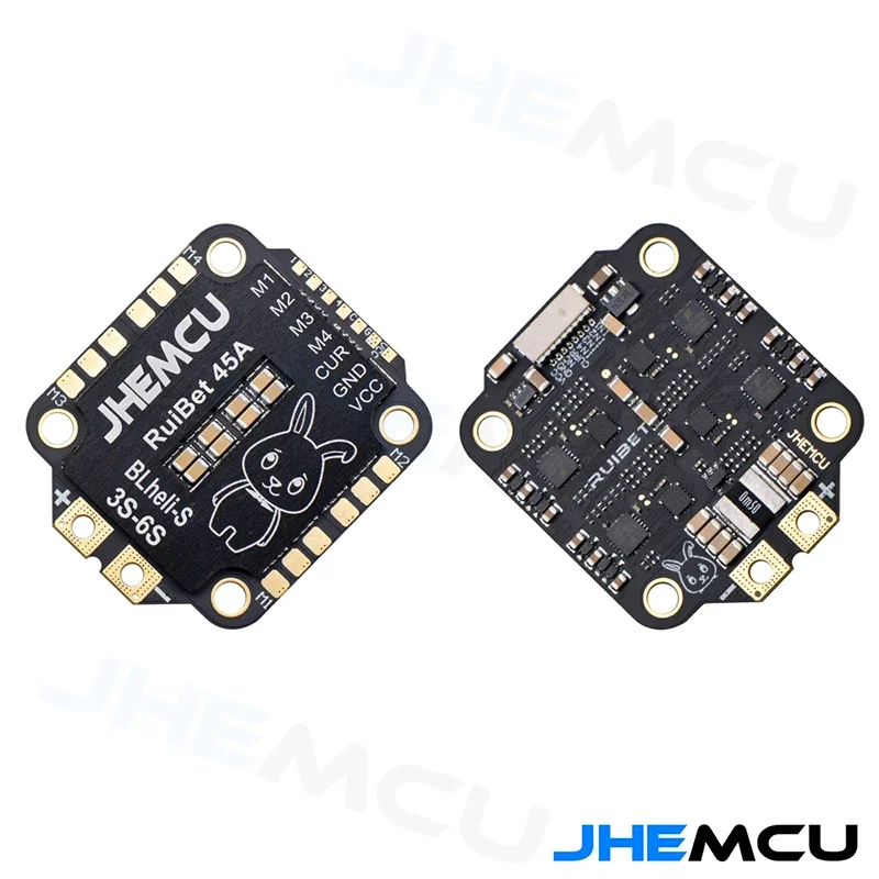 JHEMCU RuiBet 45A 55A Burst 4in1 ESC Bluejay DShot600 Telemetrie 3-6S 30,5x30,5 M4 RC FPV Racing Freestyle Quadcopter Drohnenteil – Detail 6
