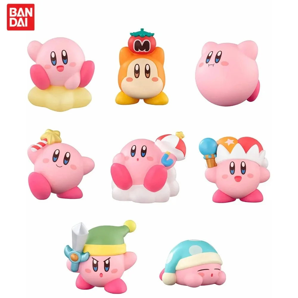 Anime Games Kirby Figure Pink Kirby Waddle Dee Doo Cute Cartoon Collect Mini Toys Dolls Action Toy Figure Birthday Gifts