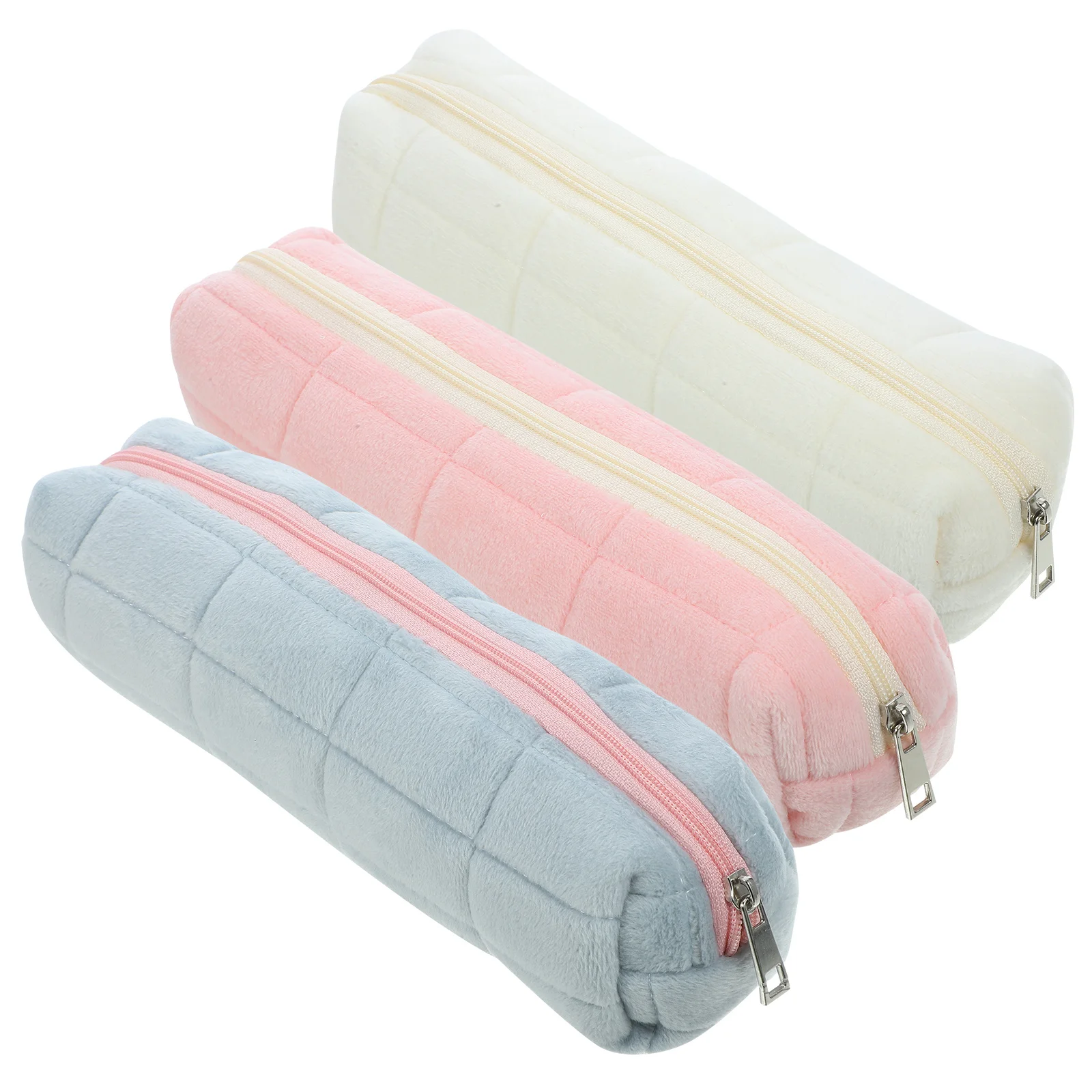 

3Pcs Large Capacity Pencil Case Pen Bag Multifunctional Portable Pencil Pouch School Stationery Organizer Zipper Pen Storage