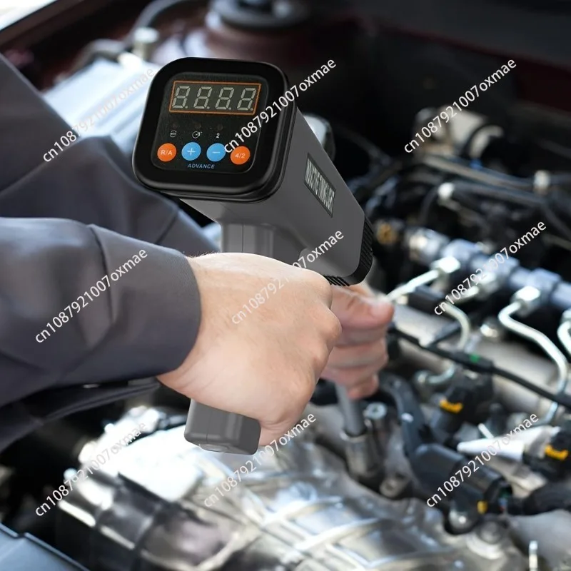 Digital Display Ignition Timing Light Gun, 12V Automotive Engine Timing Strobe Lamp for Car Repair