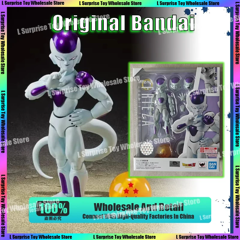 

Original Bandai S.H.Figuarts SHF Dragon Ball Z Frieza Fourth Form Anime Action Figure Figurine Model Toys Gifts In Stock