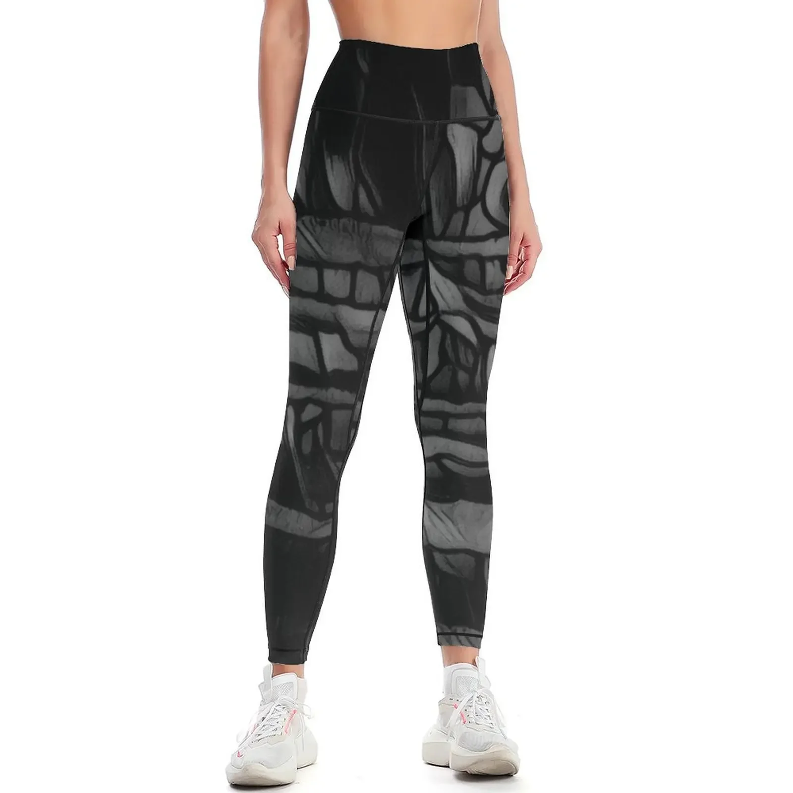

Black abstract print, 2018 Leggings Training pants gym's sportswear Women's pants Womens Leggings