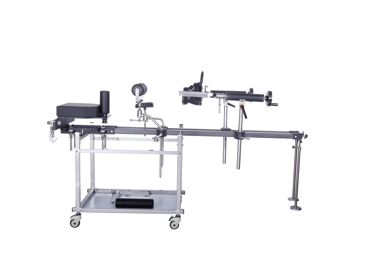 Hospital surgical table radiolucent orthopedic traction table/ Lower limb surgery traction device