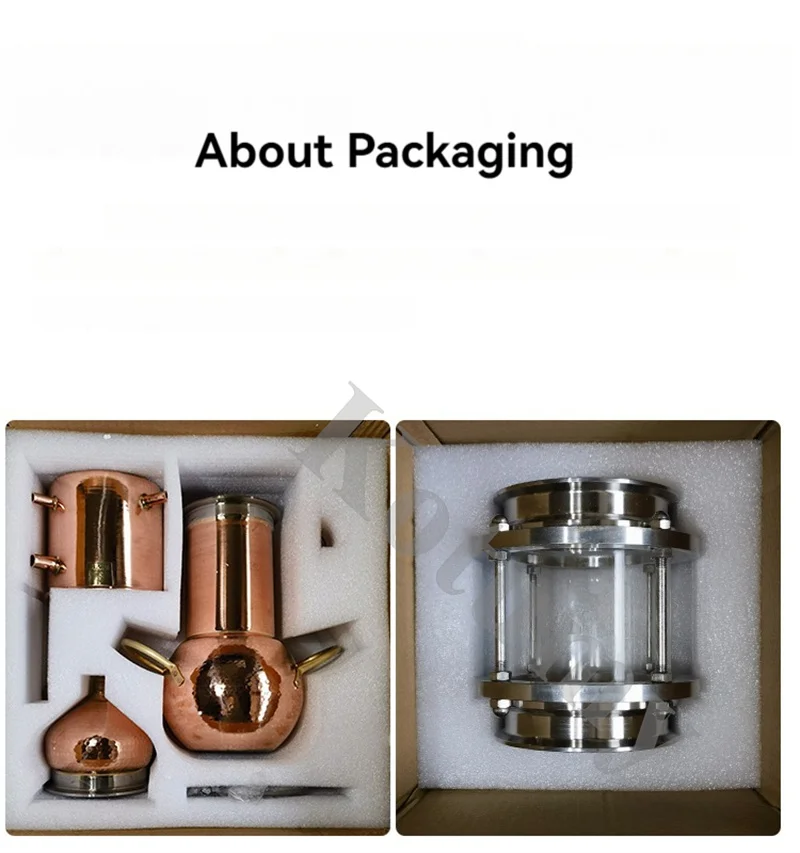 Red Copper Essential Oil Distiller Pure Dew Distiller Home Brewing Equipment High Concentration Essential Oil Extractor 3 L
