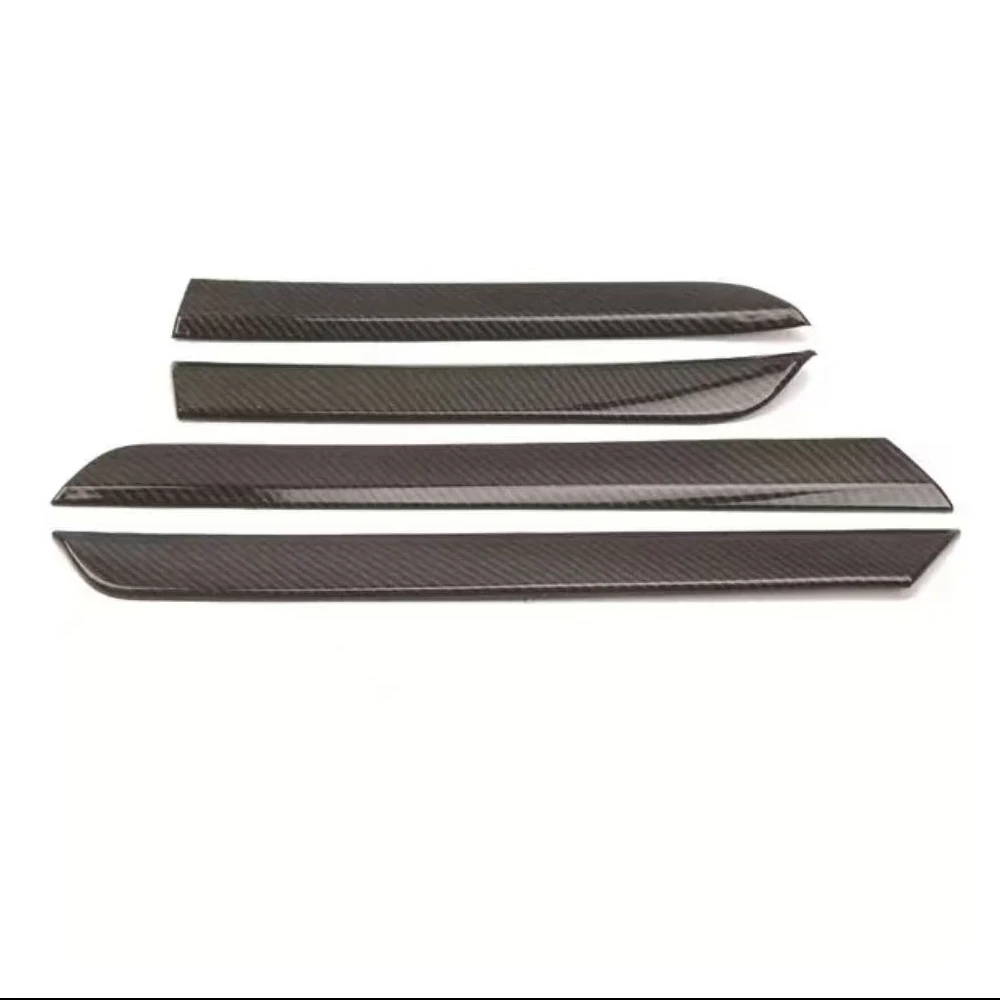 4 Pieces Carbon Fiber Color Door Internal Cover Fit for Mitsubishi Pajero 2007-2022 Car Styling Accessories