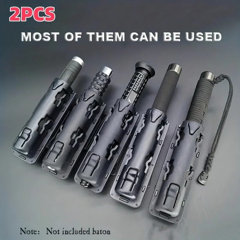 

2-piece baton belt pouch police baton holder 360° rotating tactical stick holster flashlight holster outdoor enthusiasts police