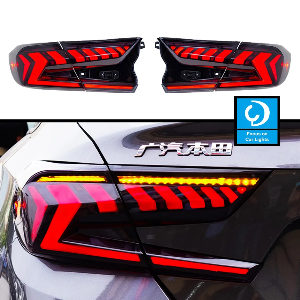 Taillights Styling for Honda Accord G10 2018-2020 Type10.5 LED DRL Running Signal Brake Reversing Parking Lighthouse Facelift