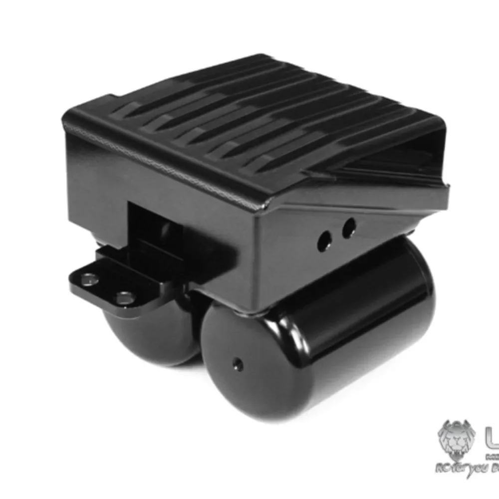 Metalowy pojemnik na baterie LESU, zbiornik powietrza A, do ciągnika RC Tamiyay w skali 1/14, zabawki do użytku na zewnątrz, TH02267