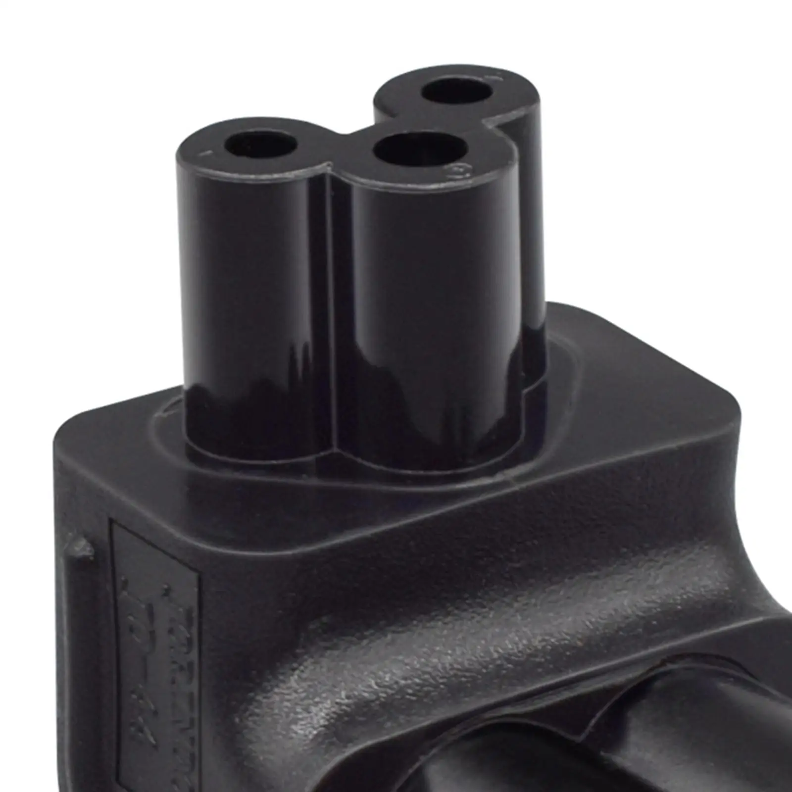 Right Angle Power Conversion Plug IEC C6 Male to C5 Female Adapter for Charger Replacement Multi Outlets Electronics Compact