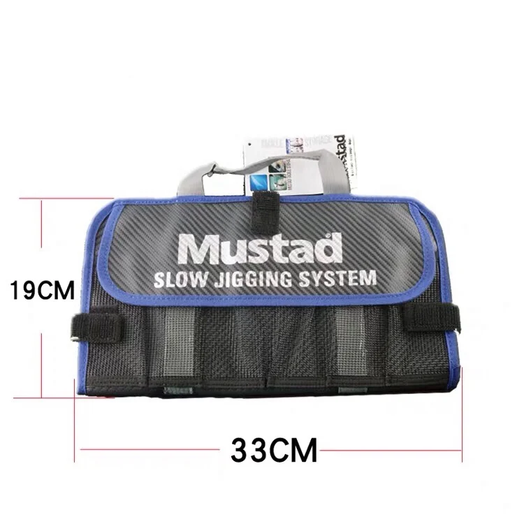 

Mustad Fishing Tackle Bag Wholesale Multi-function Waterproof PVC Storage pouch Metal Jig Lures Fishing Bag