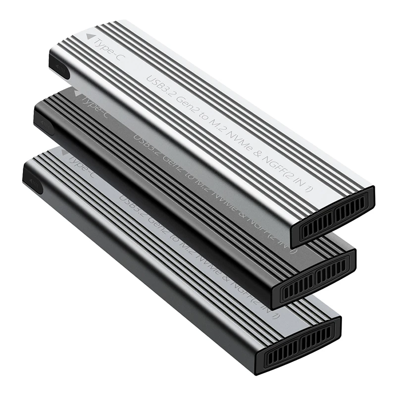 UTHAI M. 2 Solid State Mobile Hard Disk Box USB 3.2 Metal Heat Dissipation External Type-C Interface SATA/NVMe Dual Protocol
