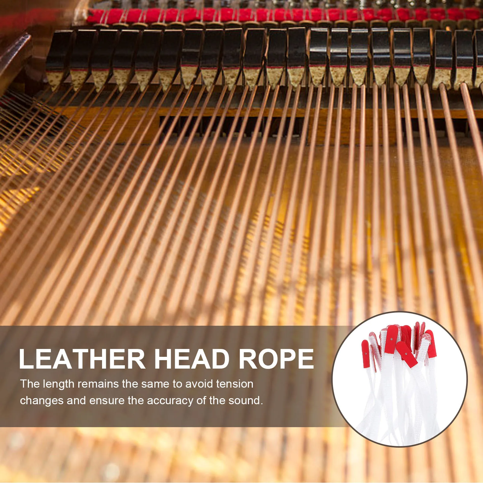 

20Pcs Piano Climbing Strap Strong Cloth Material for Piano Tuning Rope Instrument Accessories Home Repair Kit Head Rope