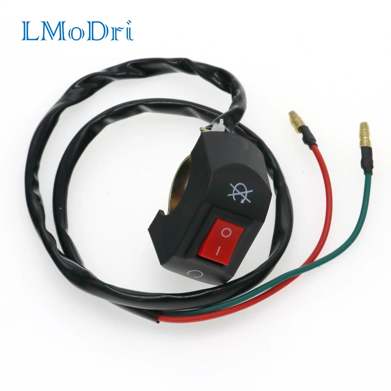 

LMoDri Motorcycle Handlebar Headlight Switch E-Bike ON/OFF ATV Headlamp Switches For 7/8" Handle ATV/Scooter/Moped/Motocross