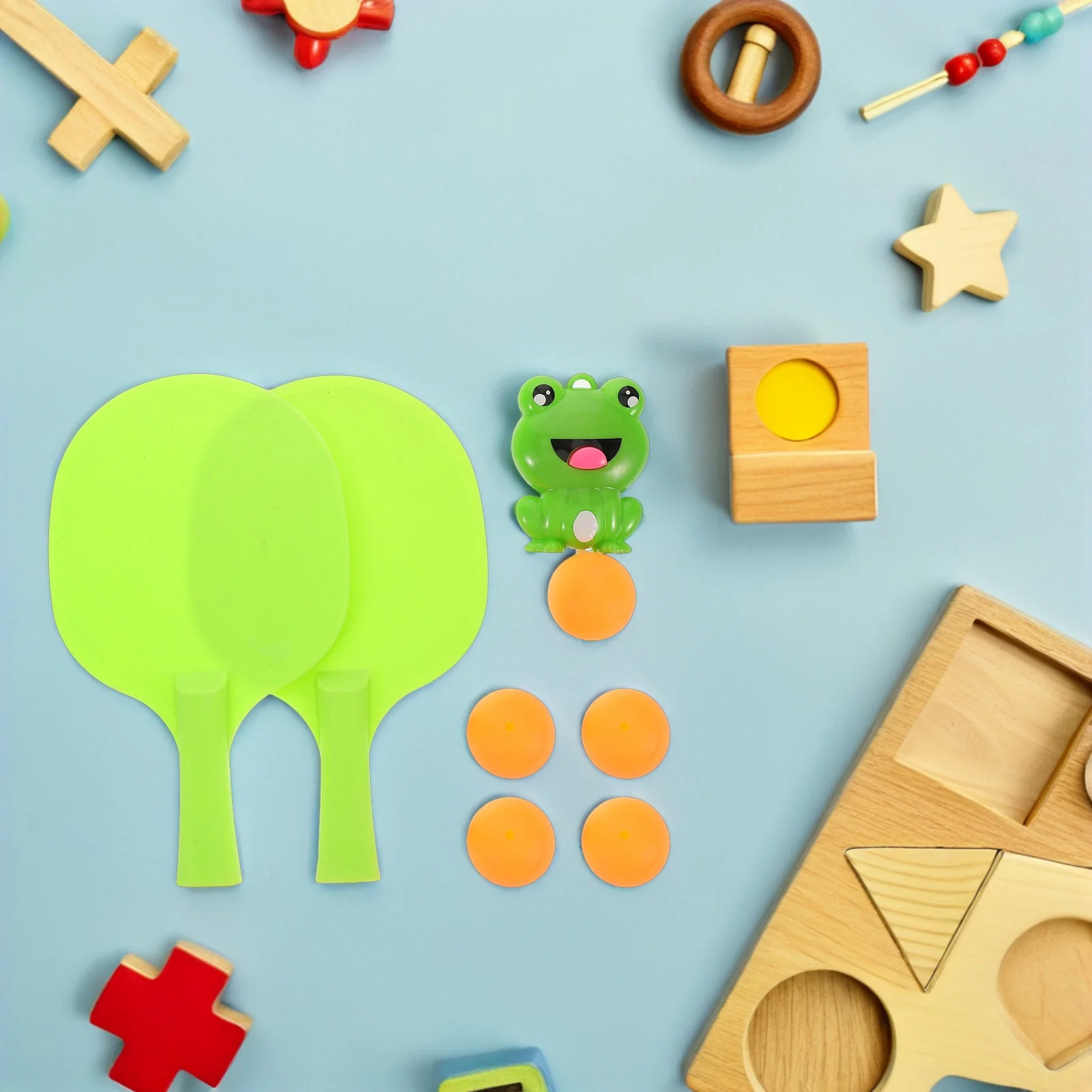 

1Set Hanging Table Tennis Trainer for Indoor Use Improves Concentration Motor Skills Family Play Activity Set