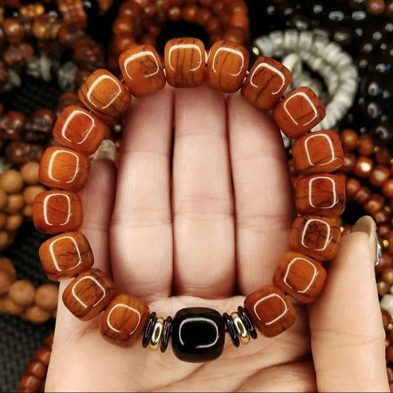 New product on the market! Hand-picked yak bone barrel bead bracelet (turtle back design)