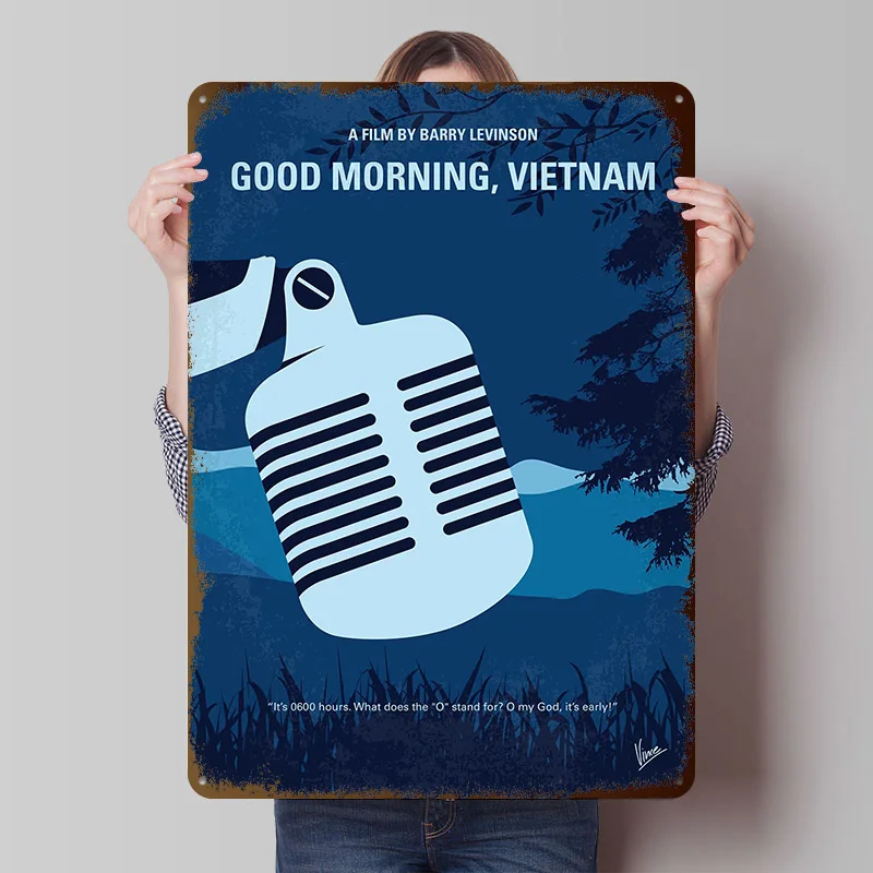 No811 My Good Morning Vietnam Printing Poster Customized Retro Wall Art Vintage Metal Signs for Decoration Home Decor Items Room