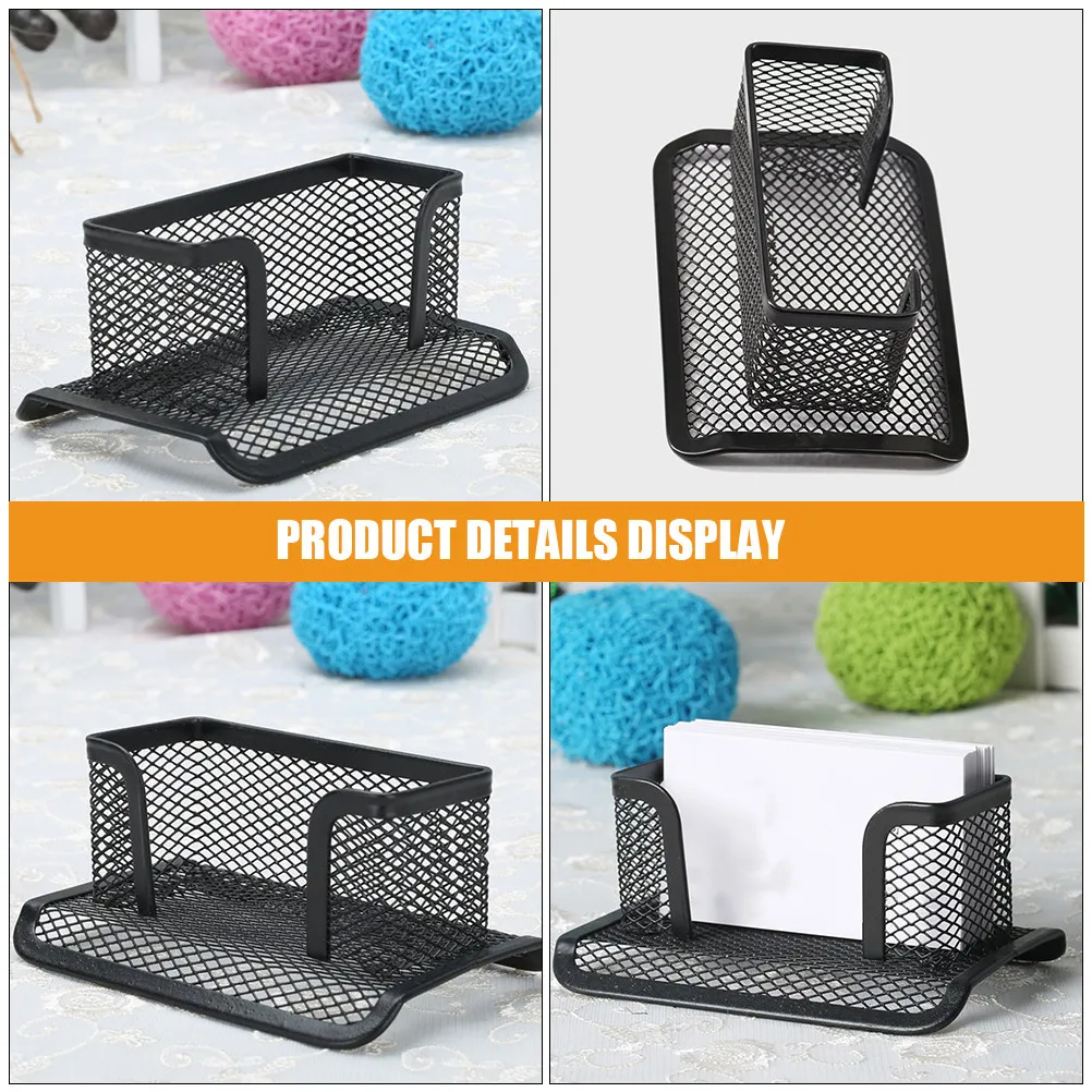 Desktop Business Card Holder Metal Stand for Organizing Cards Display Storage Rack Vertical Holder for Office Desk Use