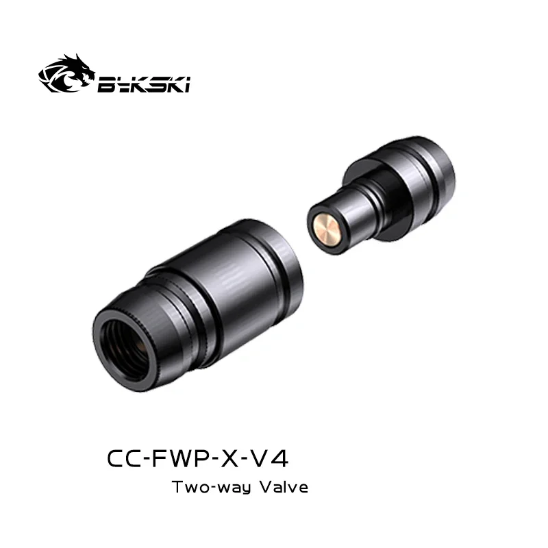 Bykski CC-FWP-X-V4 Dual-Directional Water Stop Valve, Server Data Center Liquid Cooling Quick Connector SPT