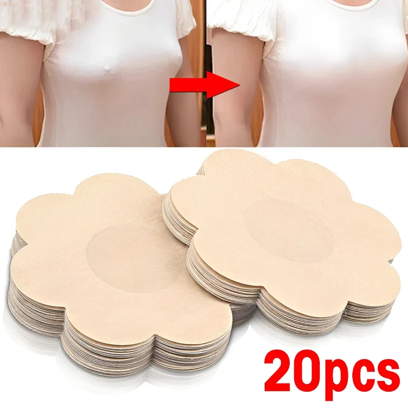 20 Pcs Women Invisible Breast Lift Tape Overlays on Bra Sexy Nipple Stickers Chest Covers Adhesivo Bra Nipple Pasties Protection