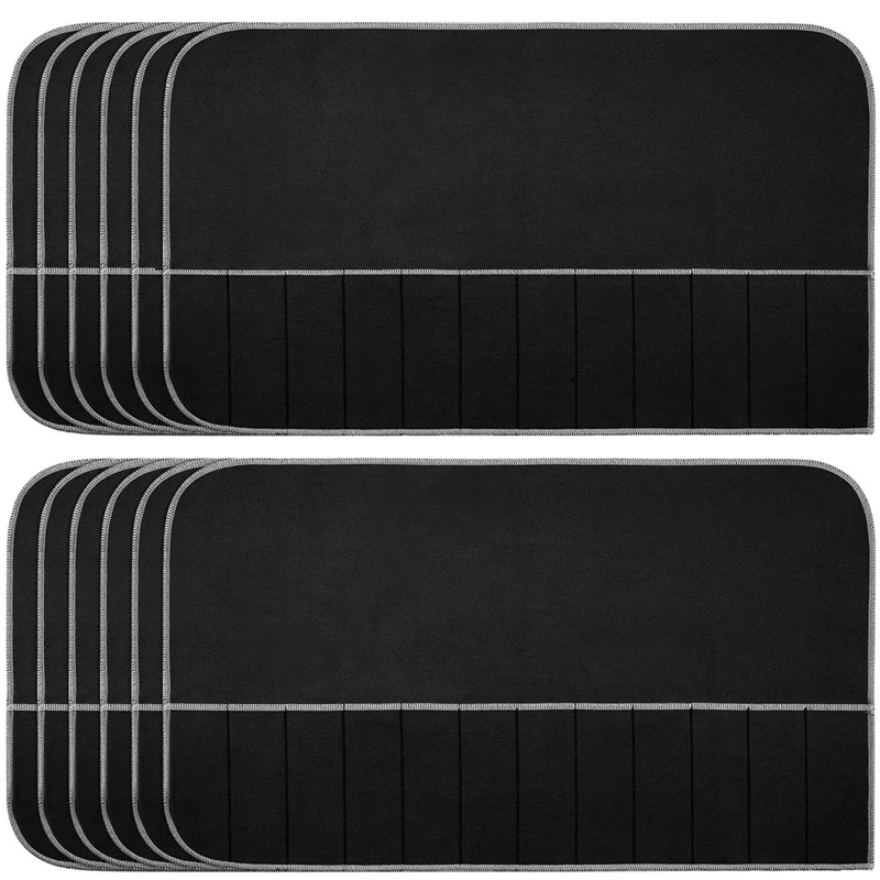 Sacs de rangement argentés pour grillades, sacs de protection argentés pour couverts en feutre