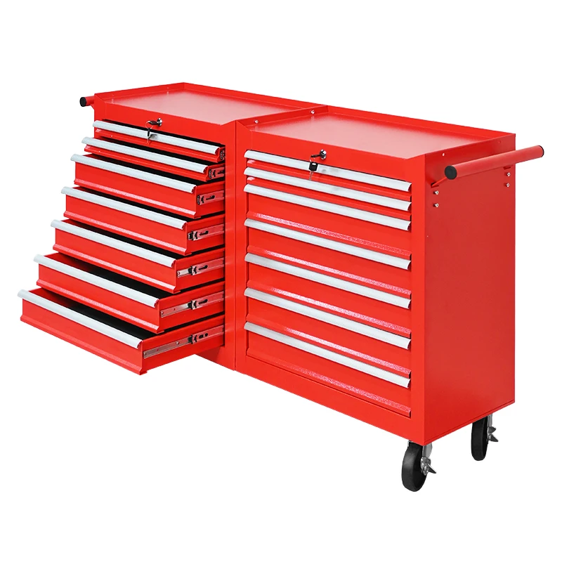 Factory direct sales 2-door heavy-duty workshop tool tie rod cabinet set can be customized