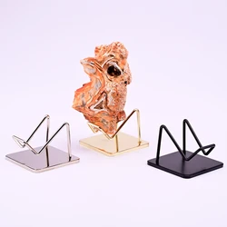 New arriver metal display rack crystal display stand mineral holder stone