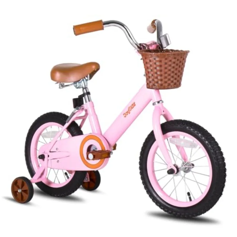 

Vintage Bike with Training Wheels Basket 12 14 16 Inch Girls Bike for 2-7 Years Old Bicycles Multiple Colors