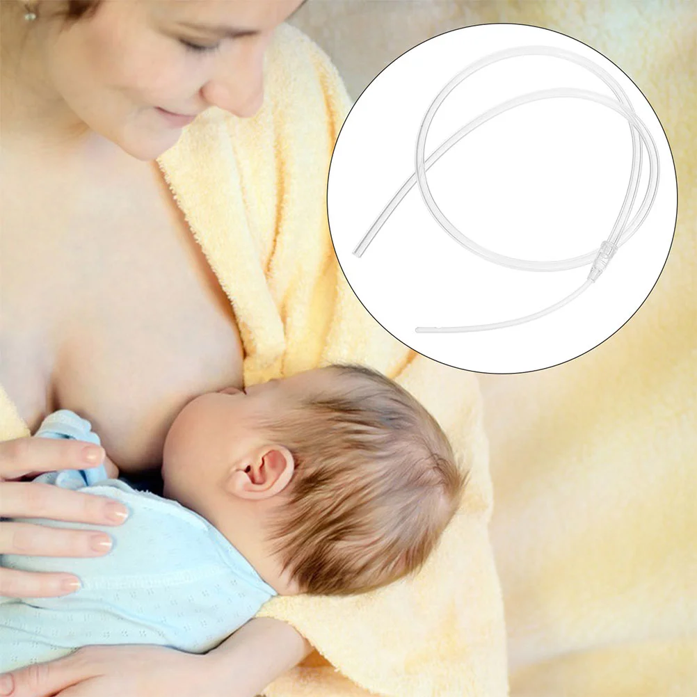 Silicone Lactation Aid Tube for Breastfeeding Infants Reusable Humanized Design Lasting Multi Scenario Application