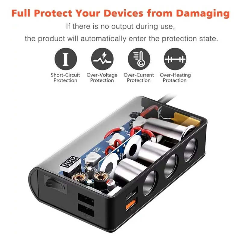 

1 Piece TR24 Car Bluetooth One For Three Car Charger Car Supplies Auto Accessories A