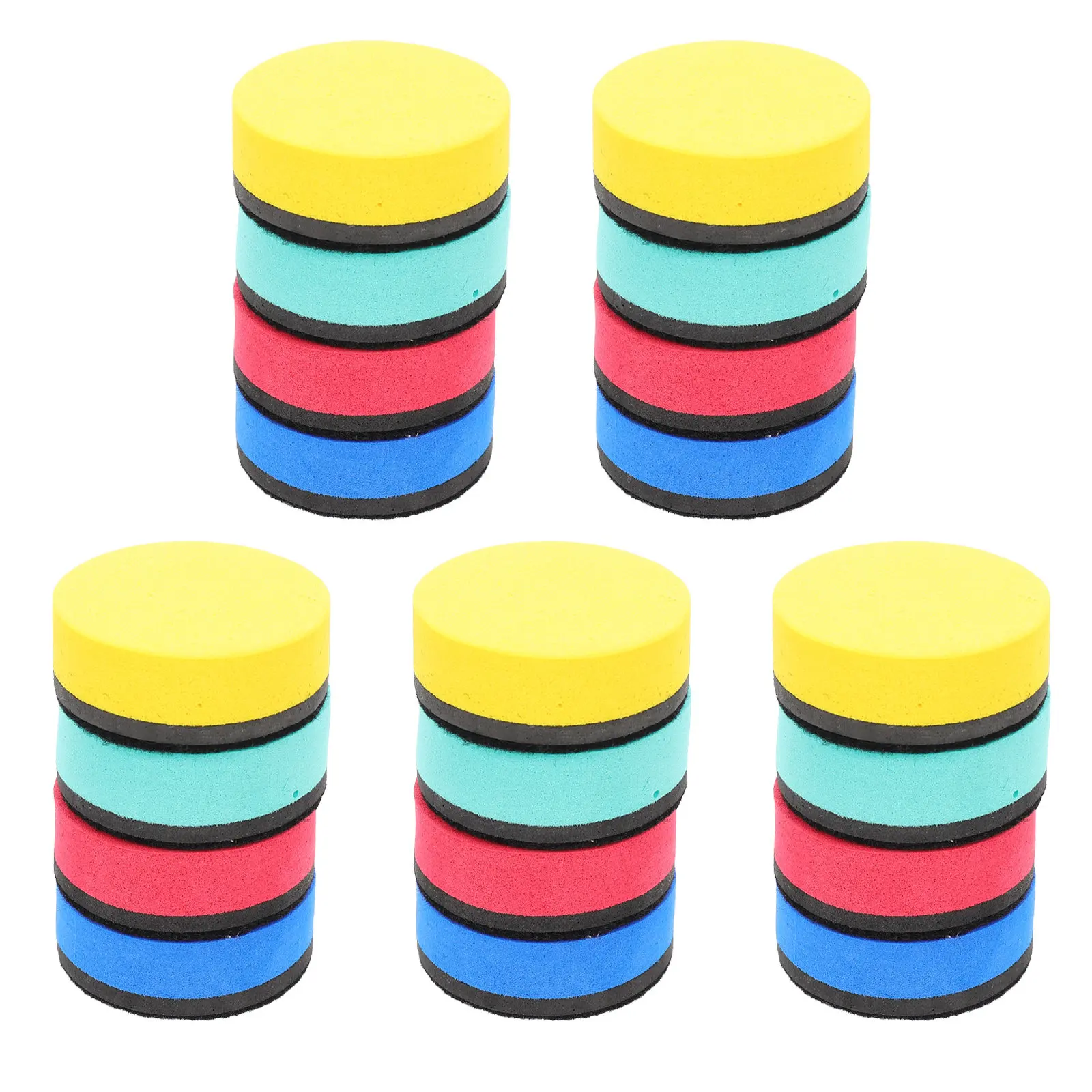 

20pcs Magnetic Whiteboard Eraser Washable School Office Supplies EVA Material Blackboard Chalk Eraser