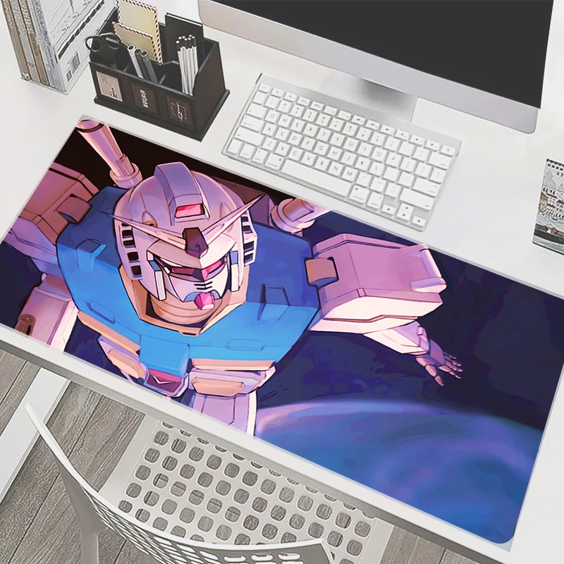 

90x40cm Mouse Pad Mechanical Warrior RX-78-2 G-gundam Anime PC Gamer Computer Mausepad Varmilo Keyboard Gaming Extended Desk Mat